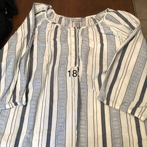 Catherine’s peasant top, roomy, comfortable.